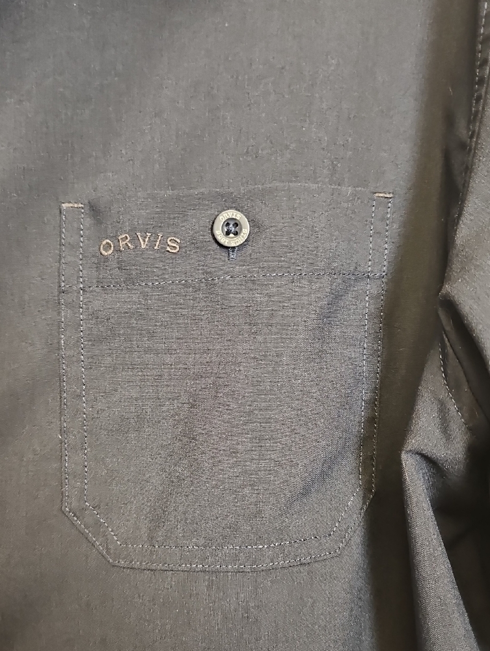 Orvis Mens Blue Button Front Active Shirt Size XL - Picture 3 of 11